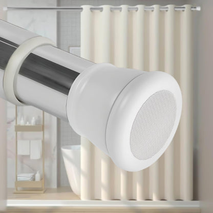 GRISHVA® Extendable Shower Curtain Rod  | Stainless Steel Tension Rod | No-Drill, Anti-Skid Spring Pull Curtain Rod for Bathroom, Kitchen & Windows