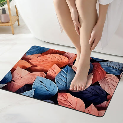 Grishva Premium Anti-Skid 3D Mountain  Print   Bath Mat – Soft, Water-Absorbent & Durable Design