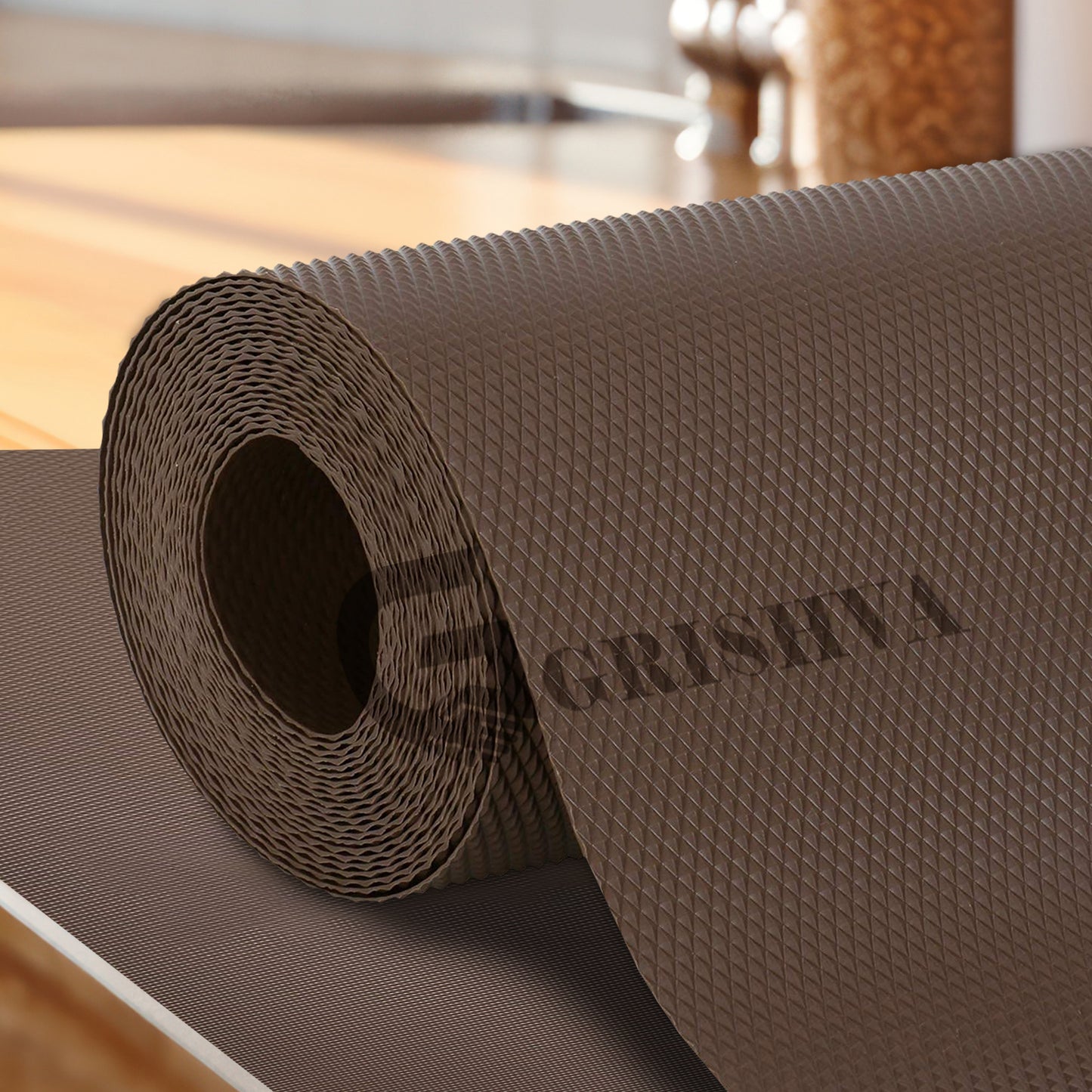 Waterproof Drawer Cabinet & Almirah Mat | Non-Slip, Washable & Cuttable Liner Mat for Shelves, Kitchen & Wardrobe(Coffee)