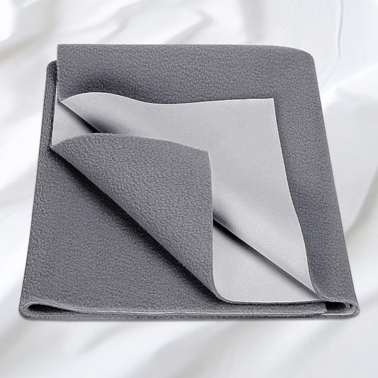 GRISHVA Absorbent Waterproof Mattress Protector Sheet for Babies – Quick Dry, Washable ( Grey )